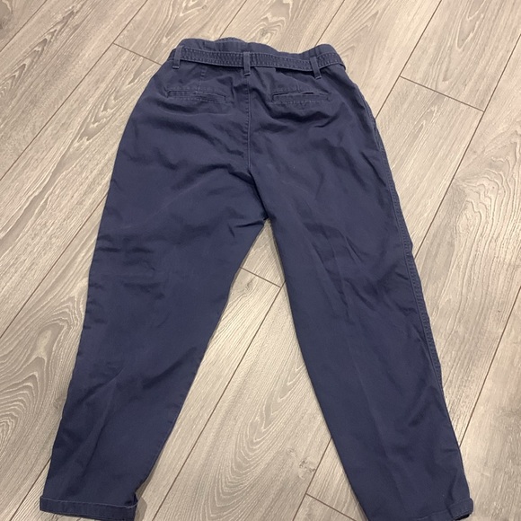 Pleated Tie Belt Girlfriend Chinos - Picture 5 of 8